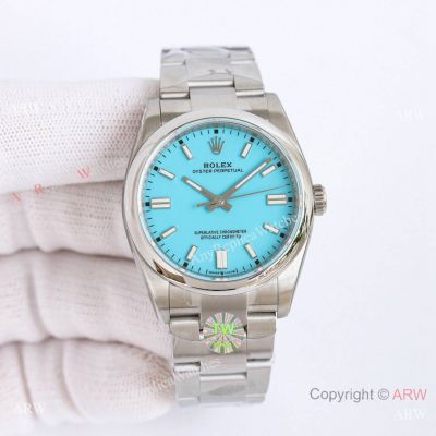 TW Factory Rolex Oyster Perpetual 124300 Baby Blue Swiss 2824 Watches 41 mm